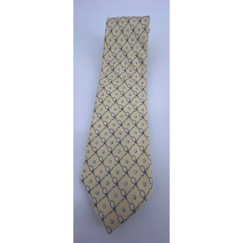 Vineyard Vines Silk Tie Golf Tennis Sports‎ Novelty Print Men's Necktie